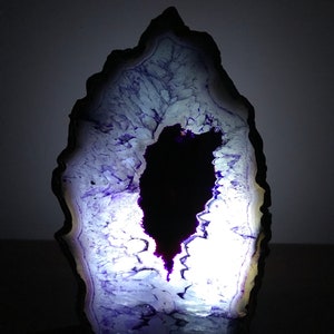 Blue Agate/Gemstone/Lamp/Desk/Night Light image 8