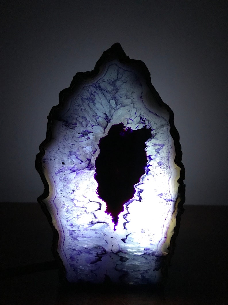 Blue Agate/Gemstone/Lamp/Desk/Night Light image 8