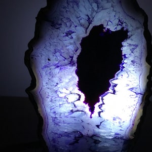 Blue Agate/Gemstone/Lamp/Desk/Night Light image 2
