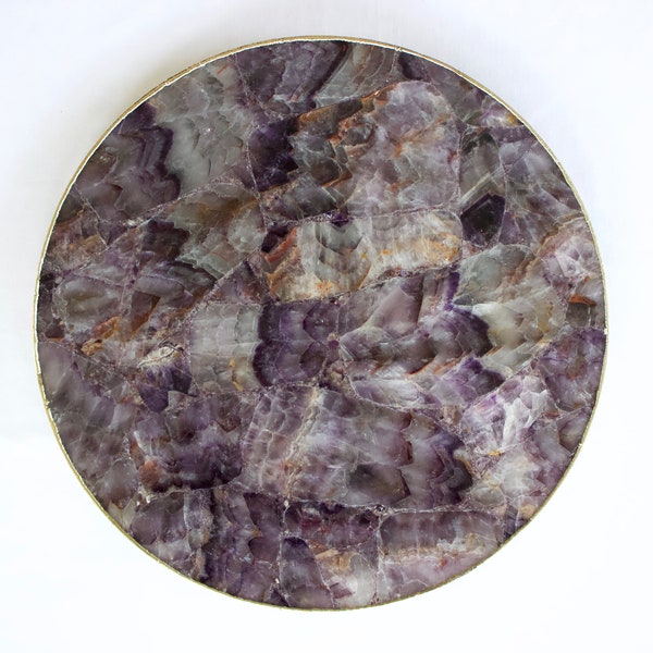 Amethyst Agate LazySusan | Countertop | Turntable | Centrepiece |