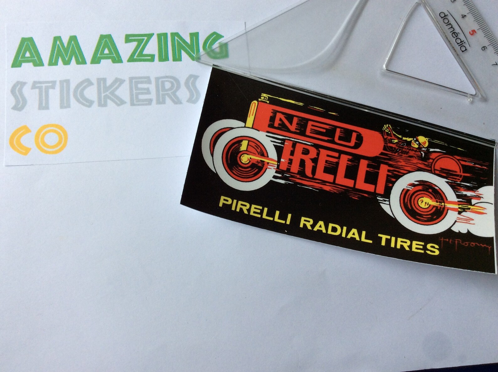 Neu Pirelli custom vtg replacement sticker label decal on Etsy