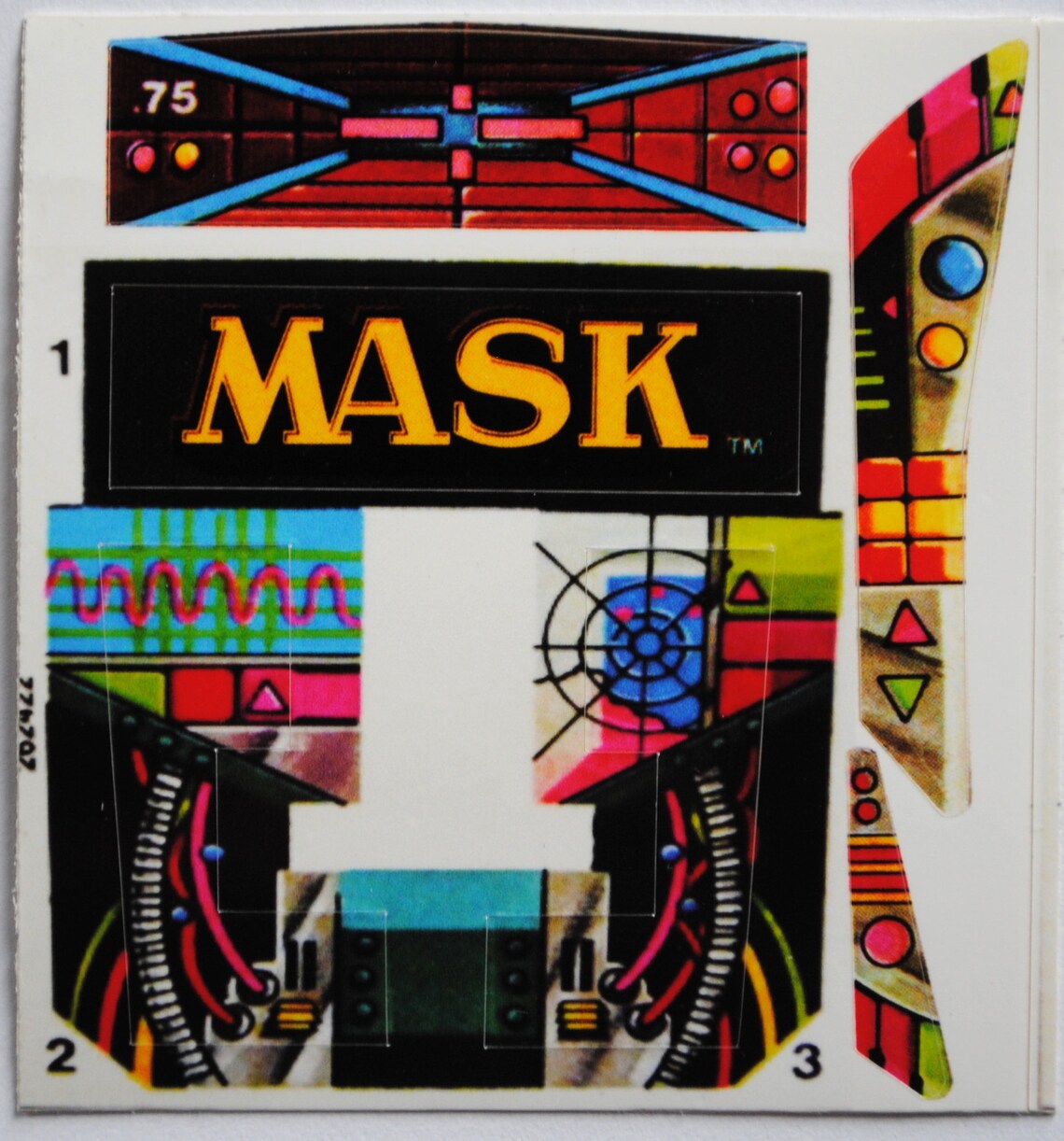 M.A.S.K. Kenner Hurricane MASK custom repro stickers labels Etsy