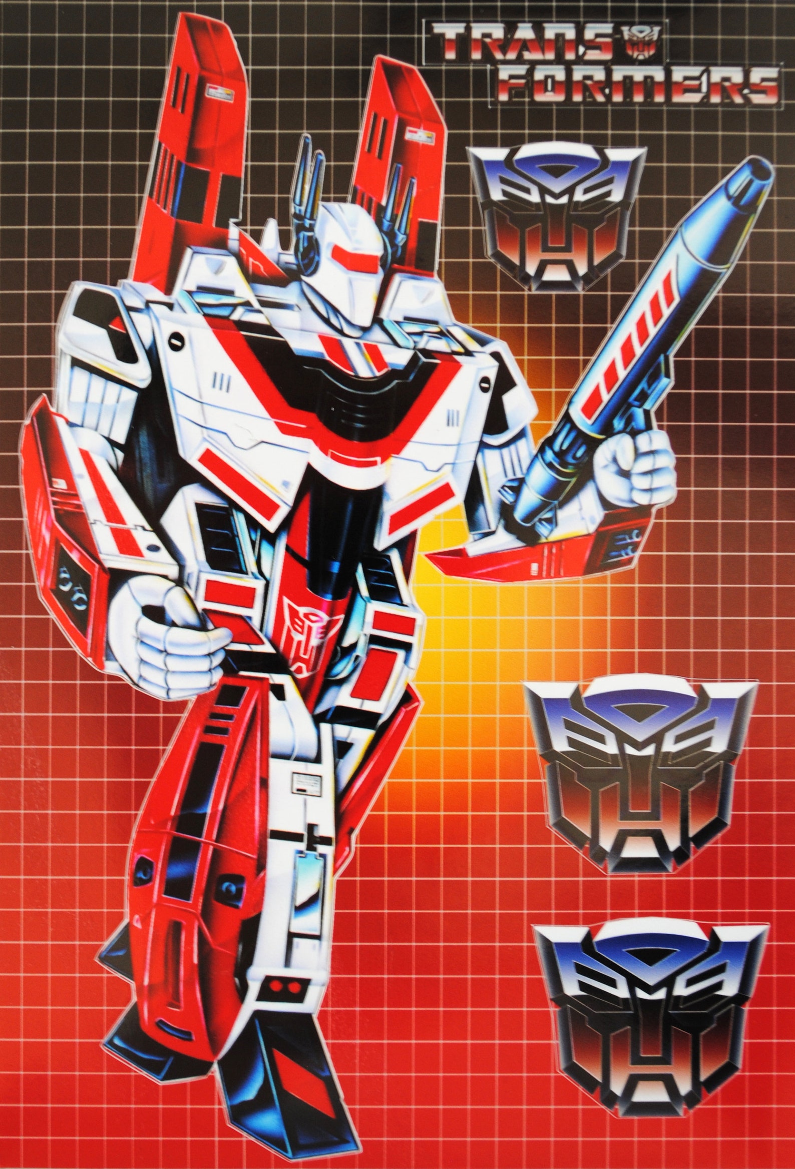 Transformers Jetfire 15 X 11 Cm Custom Sticker Label Decal Etsy