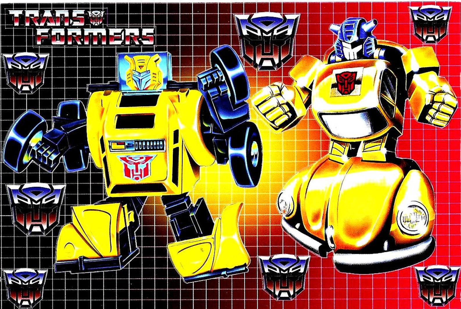 Transformers Bumblebee 15 x 11 cm custom sticker label decal Etsy