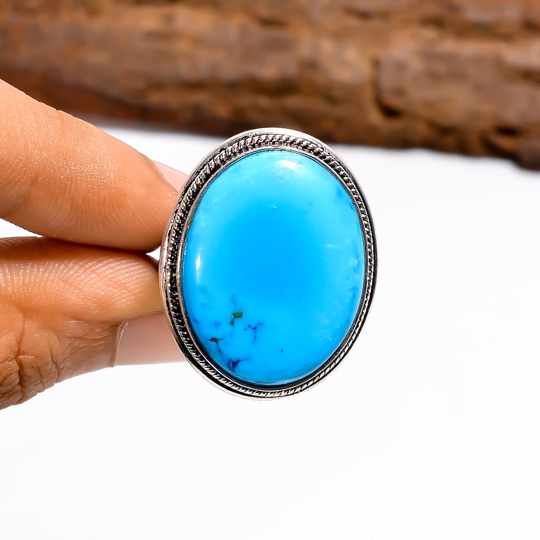 Authentic Sleeping Beauty Turquoise Ring | 925 Sterling Silver Classic ...