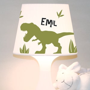 Children's lamp snooze lamp Dinosaur with name T-Rex, customizable table lamp image 1