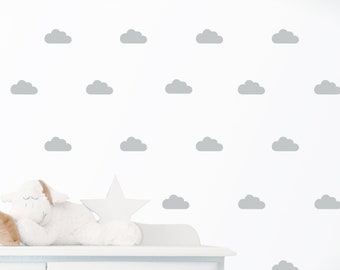 Wall tattoo wall sticker "Clouds" 5 sizes, customizable