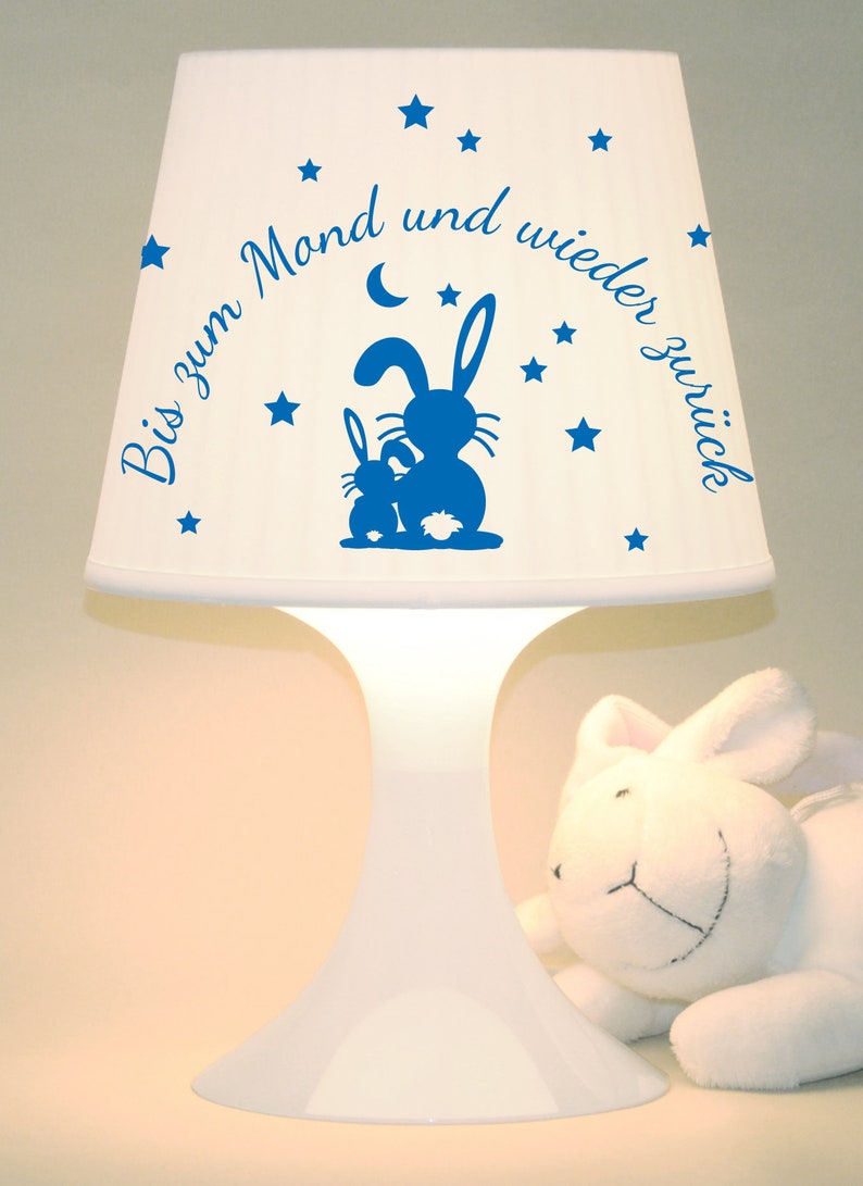 Kinderlampe, Tischlampe Hasen Schlummerlampe Bild 7