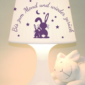 Kinderlampe, Tischlampe Hasen Schlummerlampe Bild 8