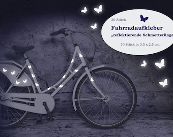 Reflektor Fahrradtattoo "Schmetterlinge" 30 Stück, reflektierend