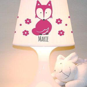 Children's lamp snooze lamp fox with name table lamp personalisable image 8