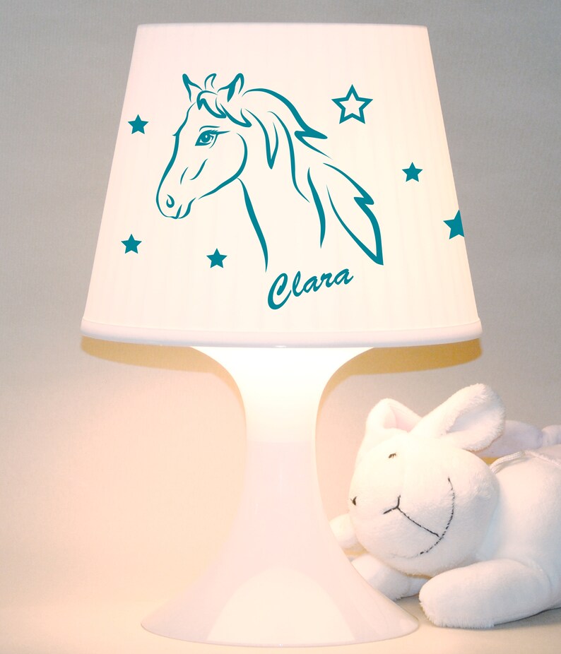 Kinderlampe, Tischlampe Pferd mit Wunschnamen Schlummerlampe Bild 7