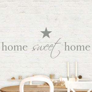 Wandtattoo Wandsticker home sweet home individualisierbar Bild 1