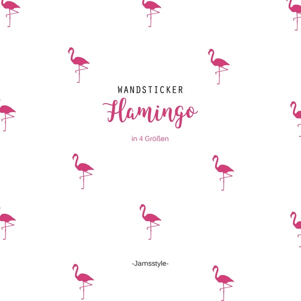 Wandtattoo Wandsticker "Flamingo" Flamingos Größe und Farbe wählbar