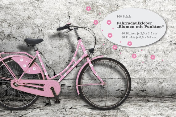 Pegatinas de flores para la bicicleta, pegatinas para bicicletas, pegatinas  para bicicletas, pegatinas para bicicletas, pegatinas impermeables,  pegatinas, rosa, flores -  México