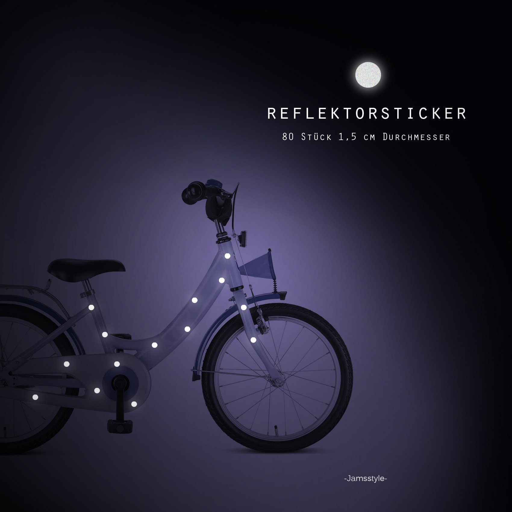 Katzenaugen Reflektoren Fahrrad für Speichen,9Pcs