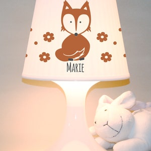 Children's lamp snooze lamp fox with name table lamp personalisable image 5