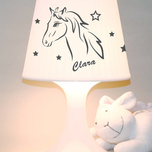 Kinderlampe, Tischlampe Pferd mit Wunschnamen Schlummerlampe Bild 6