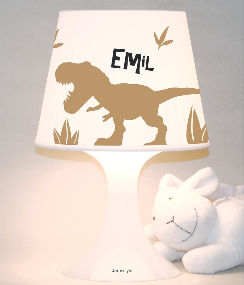 Children's lamp snooze lamp Dinosaur with name T-Rex, customizable table lamp image 6