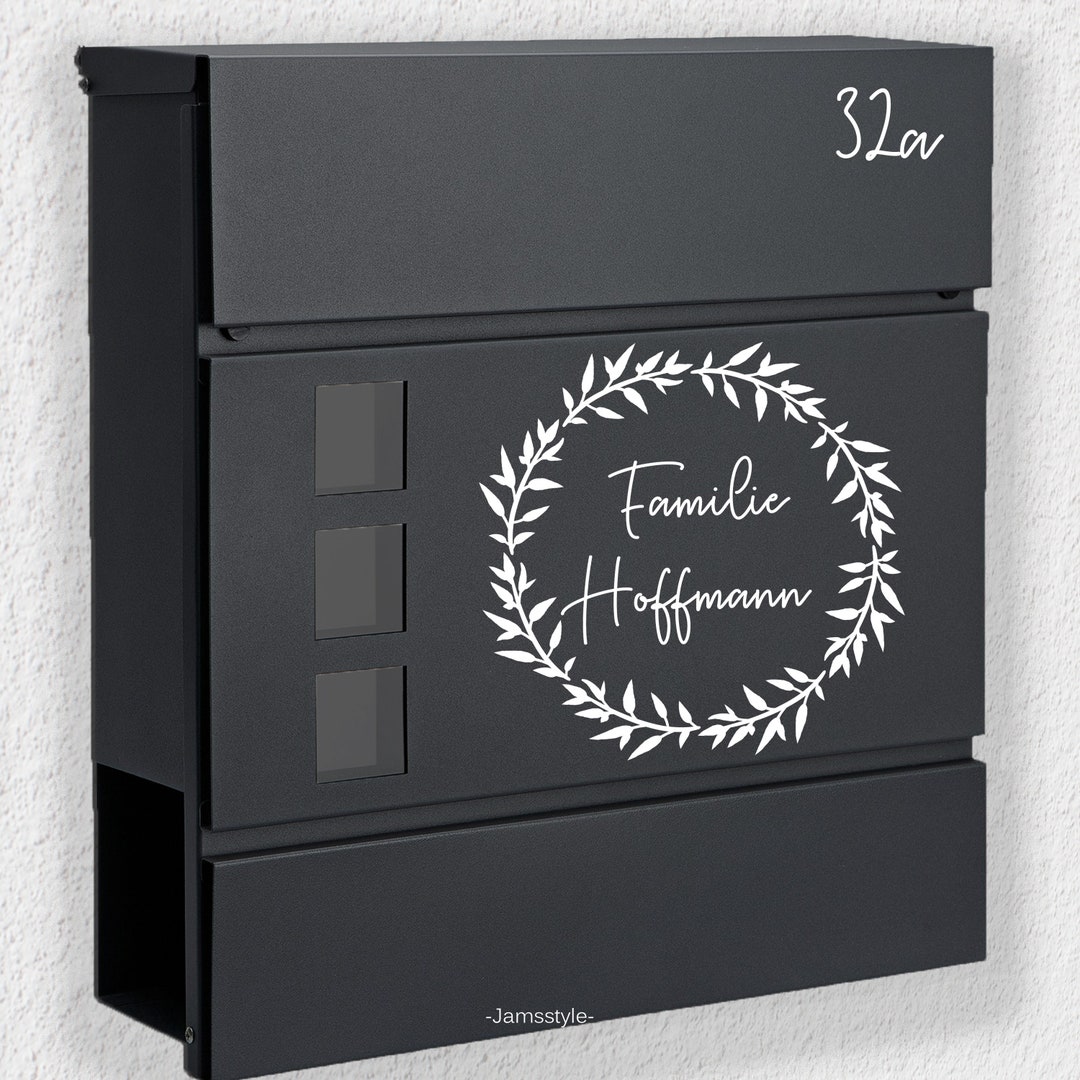 Mailbox Name Tag kranz Name With House Number Etsy