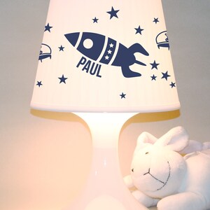 Kinderlampe Schlummerlampe Rakete mit Wunschnamen Weltall, personalisierbar Bild 4