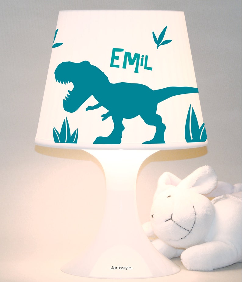 Children's lamp snooze lamp Dinosaur with name T-Rex, customizable table lamp image 7