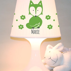 Children's lamp snooze lamp fox with name table lamp personalisable image 9