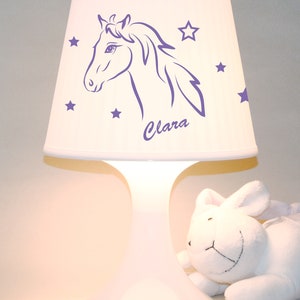 Kinderlampe, Tischlampe Pferd mit Wunschnamen Schlummerlampe Bild 4