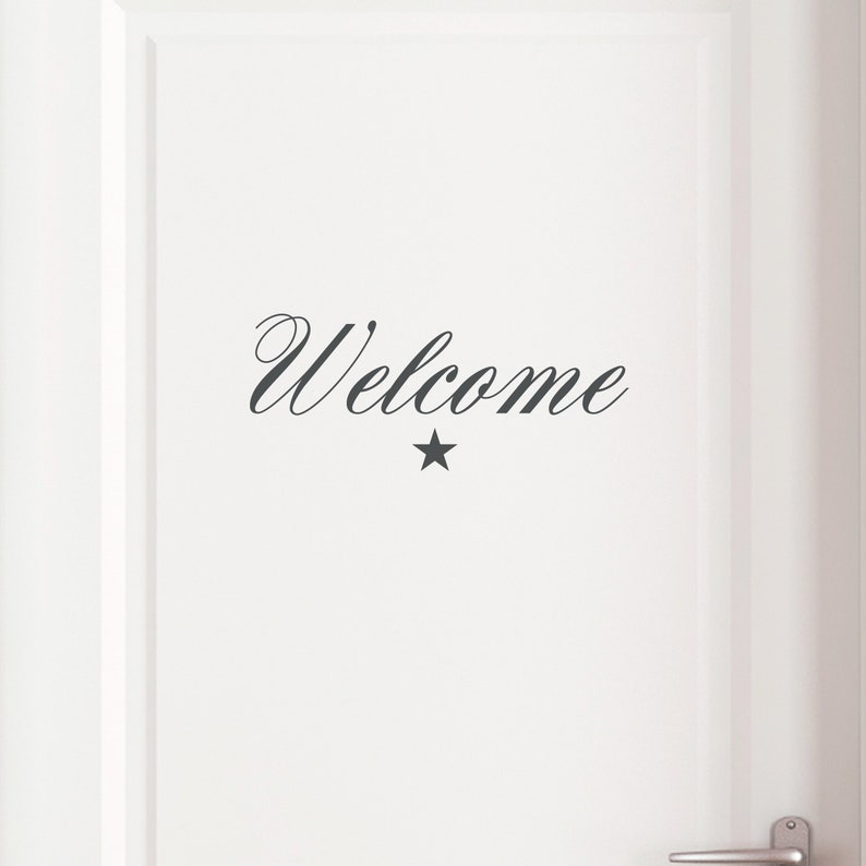Door sign, sticker Welcome image 2