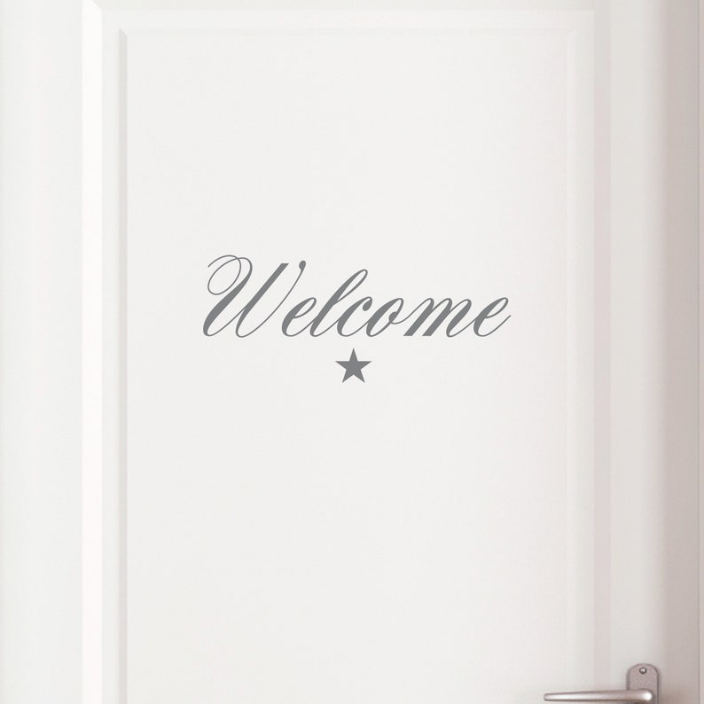 Door sign, sticker Welcome image 7