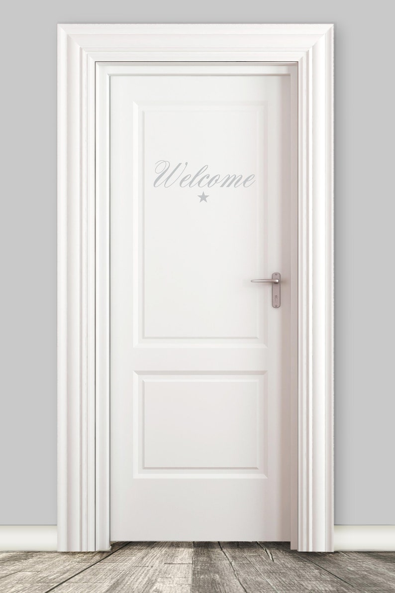 Door sign, sticker Welcome image 5