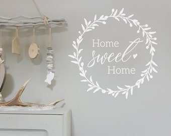 Wandtattoo Wandsticker "Home sweet home" auch als Möbelsticker verwendbar