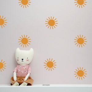 Wall sticker "Sun", sun, bohemian, boho style, sunshine, various colours and sizes to choose from