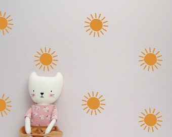 Wall decal/sticker "Sun", sun, Bohemian, Boho style, sunshine, various colors and sizes to choose from
