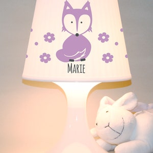 Children's lamp snooze lamp fox with name table lamp personalisable image 7