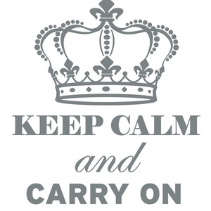 Möbeltattoo Keep calm and carry on, Sticker, Aufkleber Bild 2