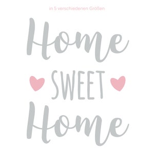 Wall sticker Home sweet home, sizes S-M, wall tattoo, sticker, customizable image 2