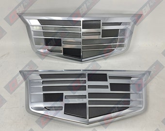 Cadillac Emblem Chrome Cadillac Logo Front Grille &amp; Rear Trunk Lid