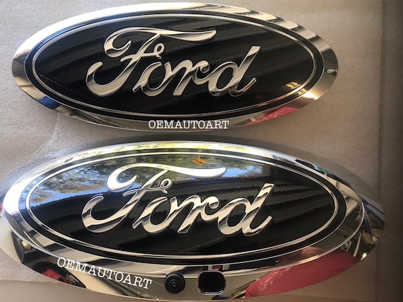 Grill /& Tailgate 2017 Black /& Chrome SUPERDUTY Emblem SET ,camera OEM,f-250 up