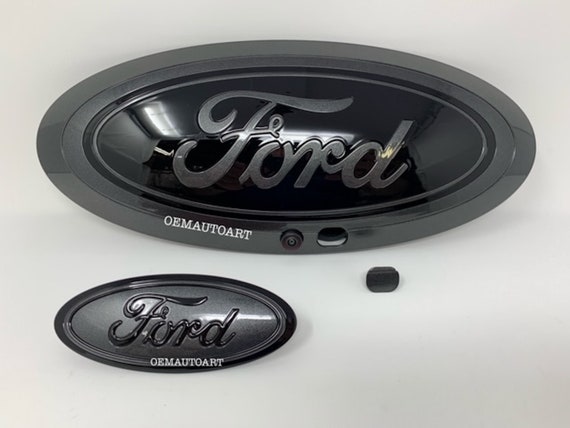 Grill /& Tailgate 2017 Black /& Chrome SUPERDUTY Emblem SET ,camera OEM,f-250 up