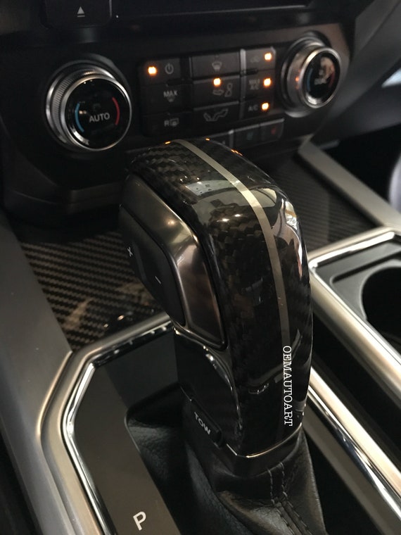 2015 2019 Ford Genuine Parts F 150 Raptor Carbon Fiber Floor Console Shift Handle