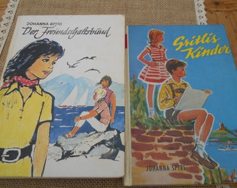 Zwei tolle vintage Kinderbücher Jugendbücher von Johanna Spyri 60er/70er Jahren  vintage Deko