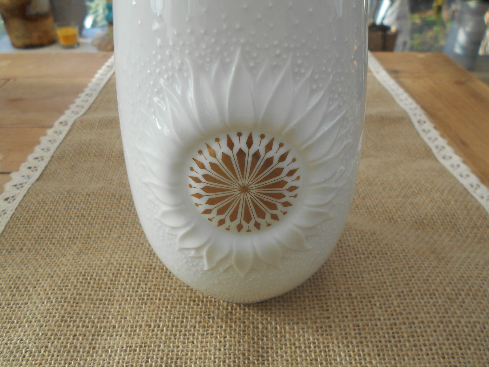 Vintage Vase AK Kaiser 60er Jahre Blumen Blumenvase Sonneblume Etsy