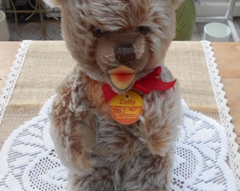 Zauberhafter vintage Steiff Teddy Teddybär 0305/32 halb sitzend "Zotty" 70er/80er Jahre alter Teddy Zotty Bär 25 cm