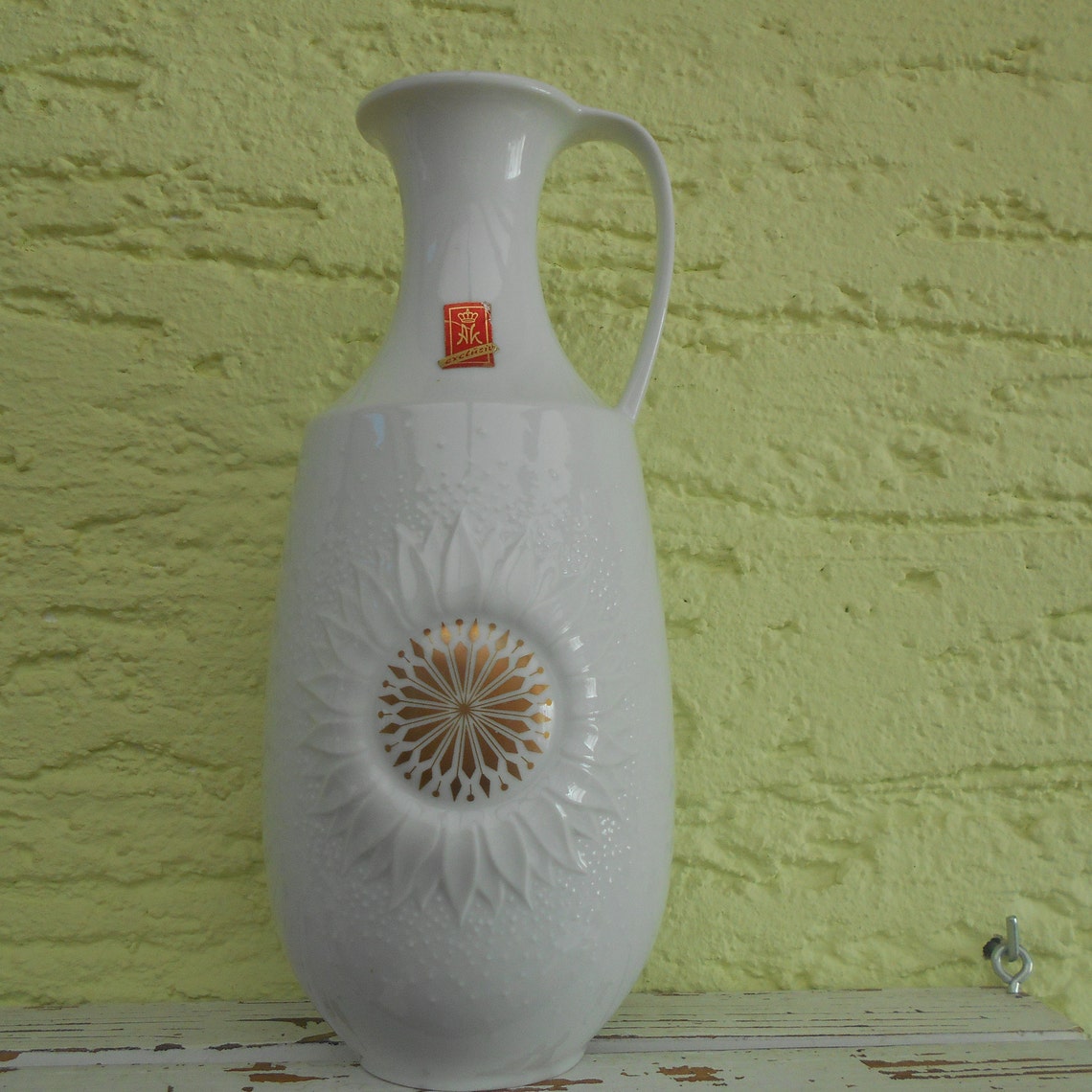 Vintage Vase AK Kaiser 60er Jahre Blumen Blumenvase Sonneblume Etsy