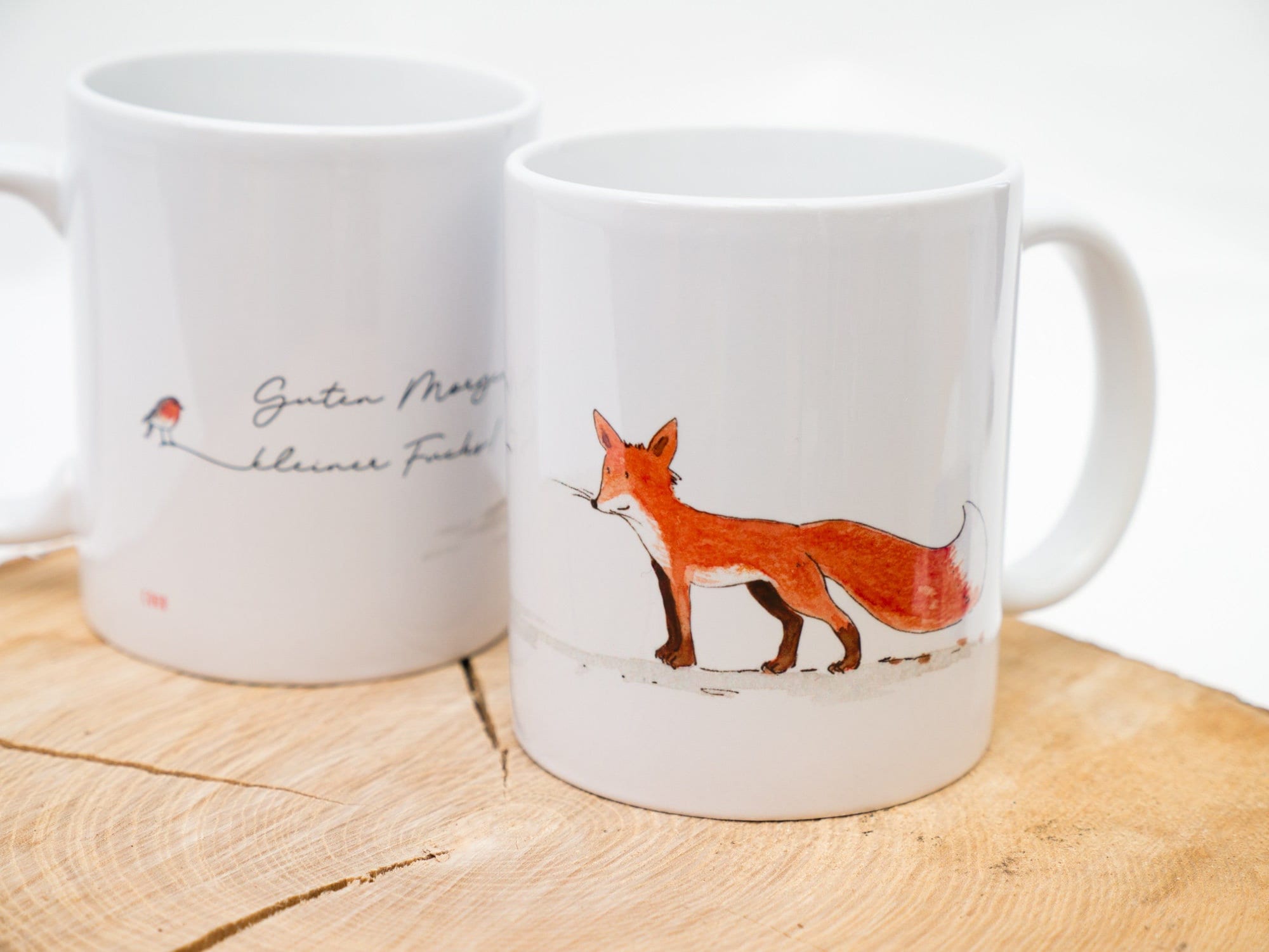 Tasse de Petit-Déjeuner avec Renard, Tasse Personnalisable, Cadeau Noël Tasse