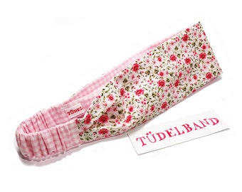 Haarband Haarreif Bandana ...Blümchenduft...rosa...geblümt...