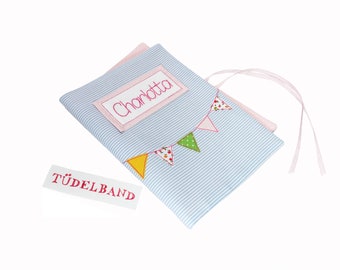 U-booklet cover... Maternity passport cover... Booklet cover... Pennants... light blue... pink...