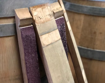 Barrel staves from red wine wine barrel