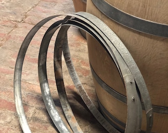 Barrel rings made from used wine barrels